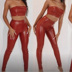 Red Leather Set